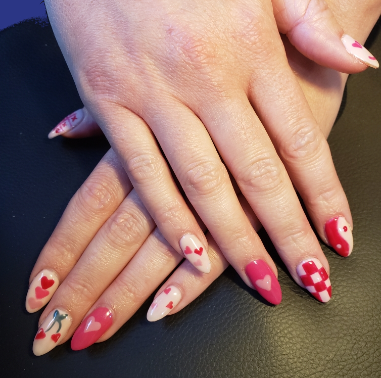 valentine's day nails